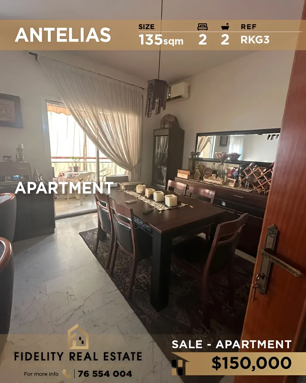 Apartment for sale in Antelias, Lebanon