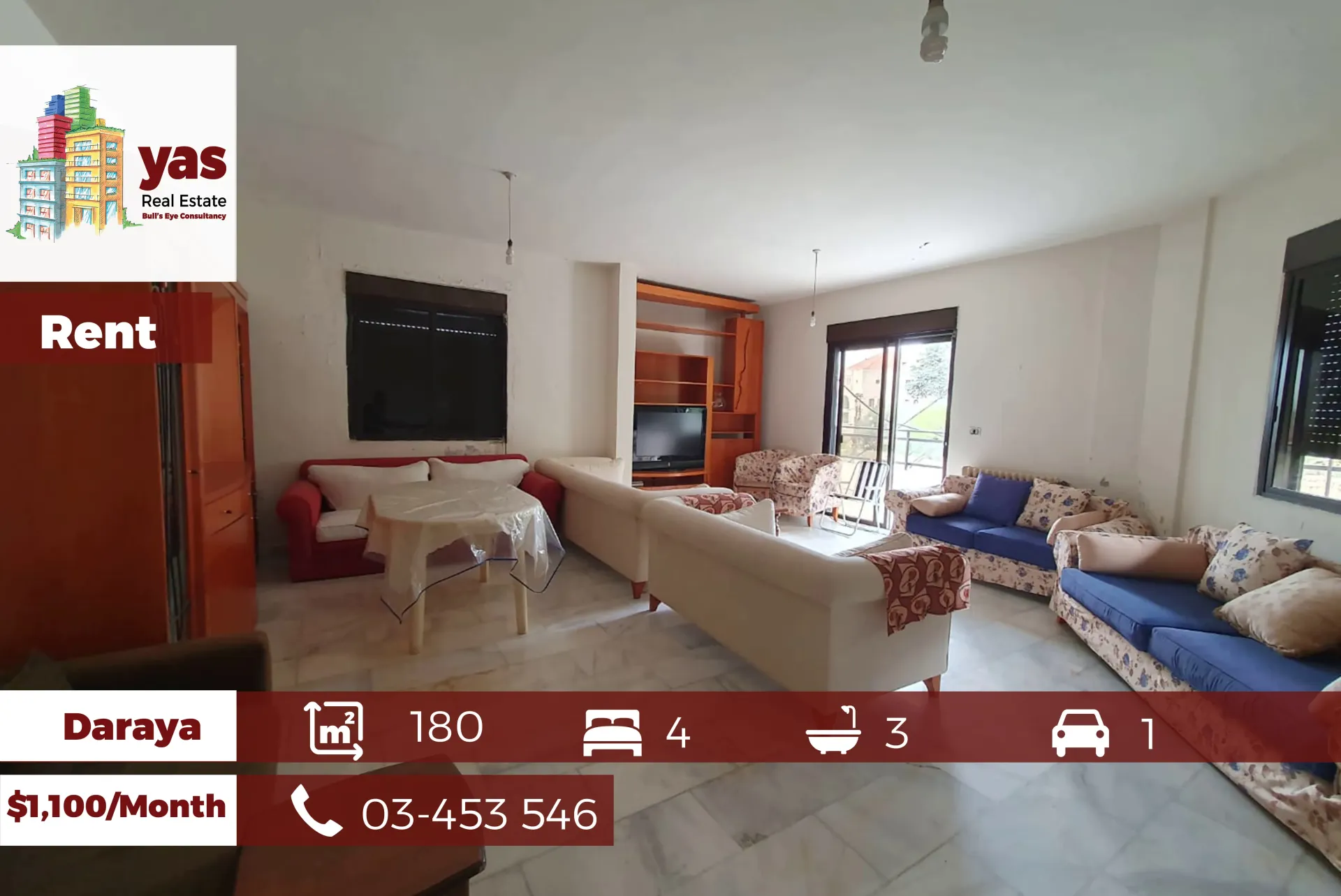 Apartment for Rent in Daraya - 4 bed, 3 bath