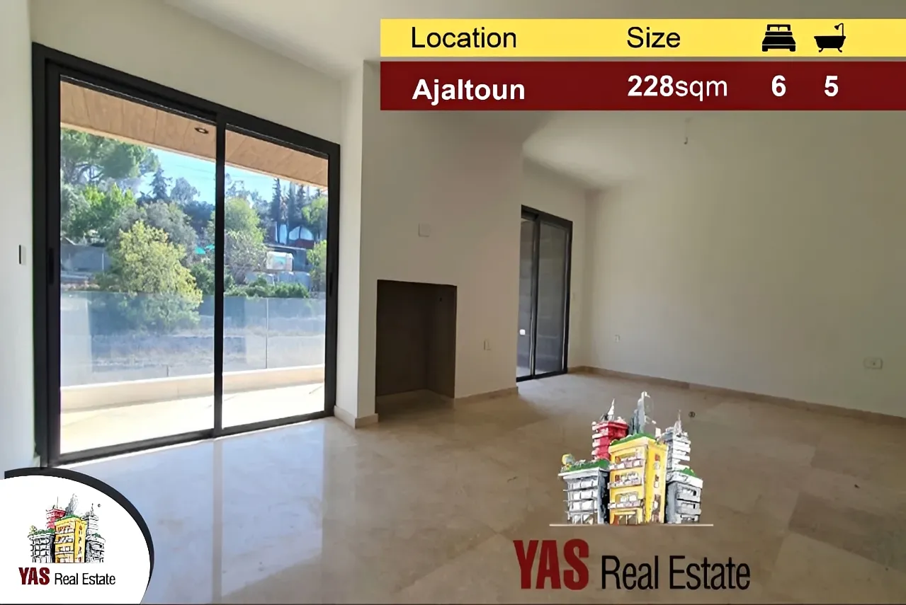 Apartment for Sale in Ajaltoun - 6 bed, 5 bath
