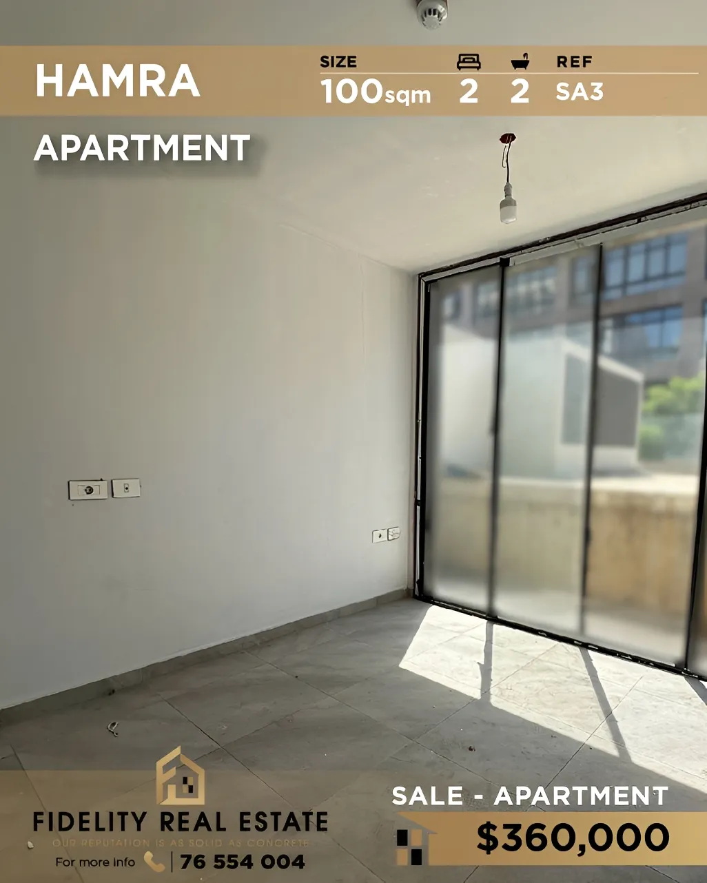 Apartment for sale in Hamra