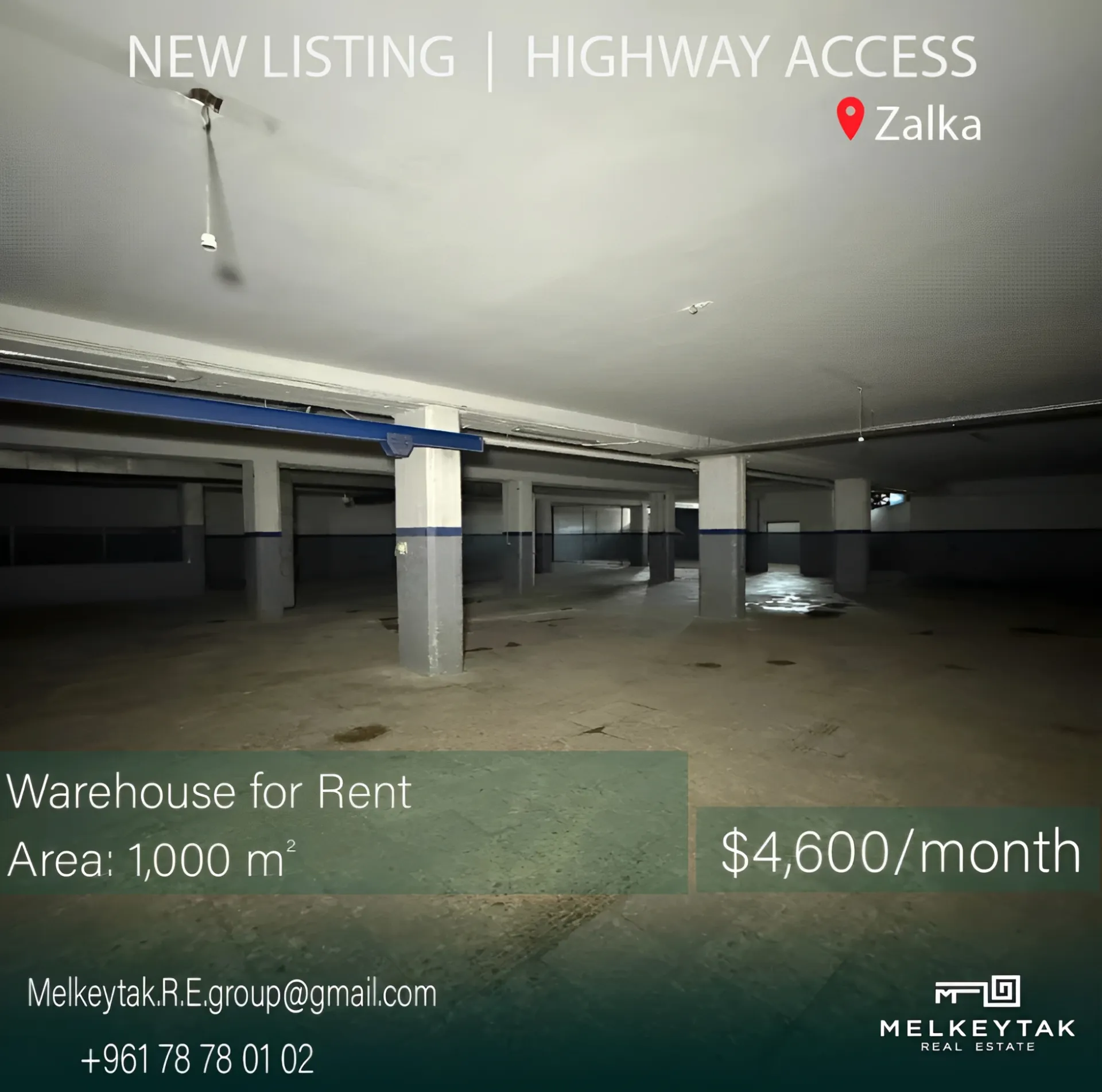 Warehouse for rent in Zalqa, Lebanon