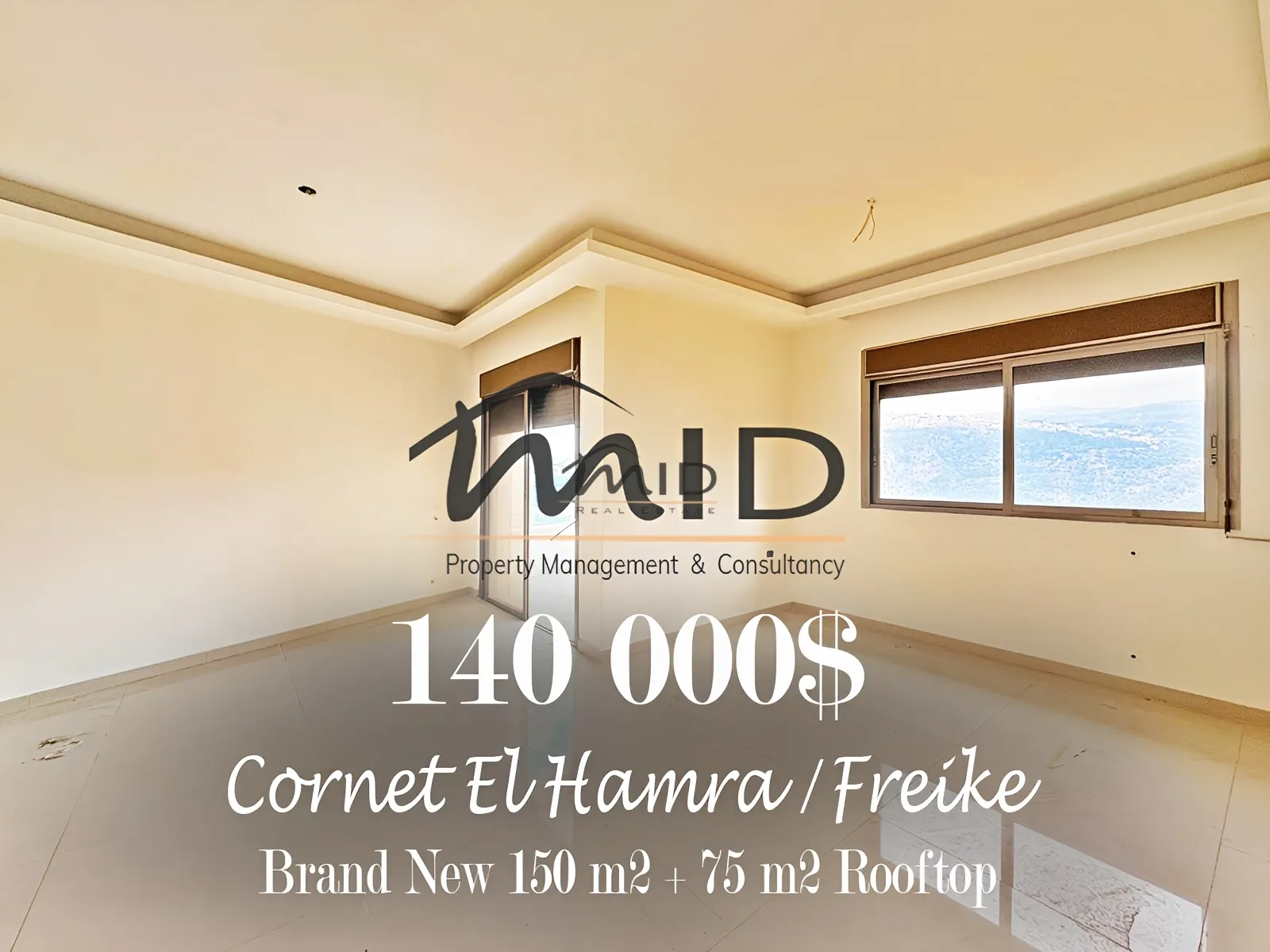Apartment for sale in Qornet el hamra, lebanon - 3 bed, 2.0 bath