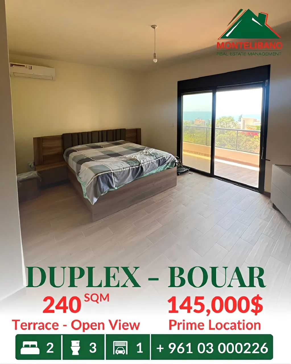 Duplex for sale in Bouar, Lebanon
