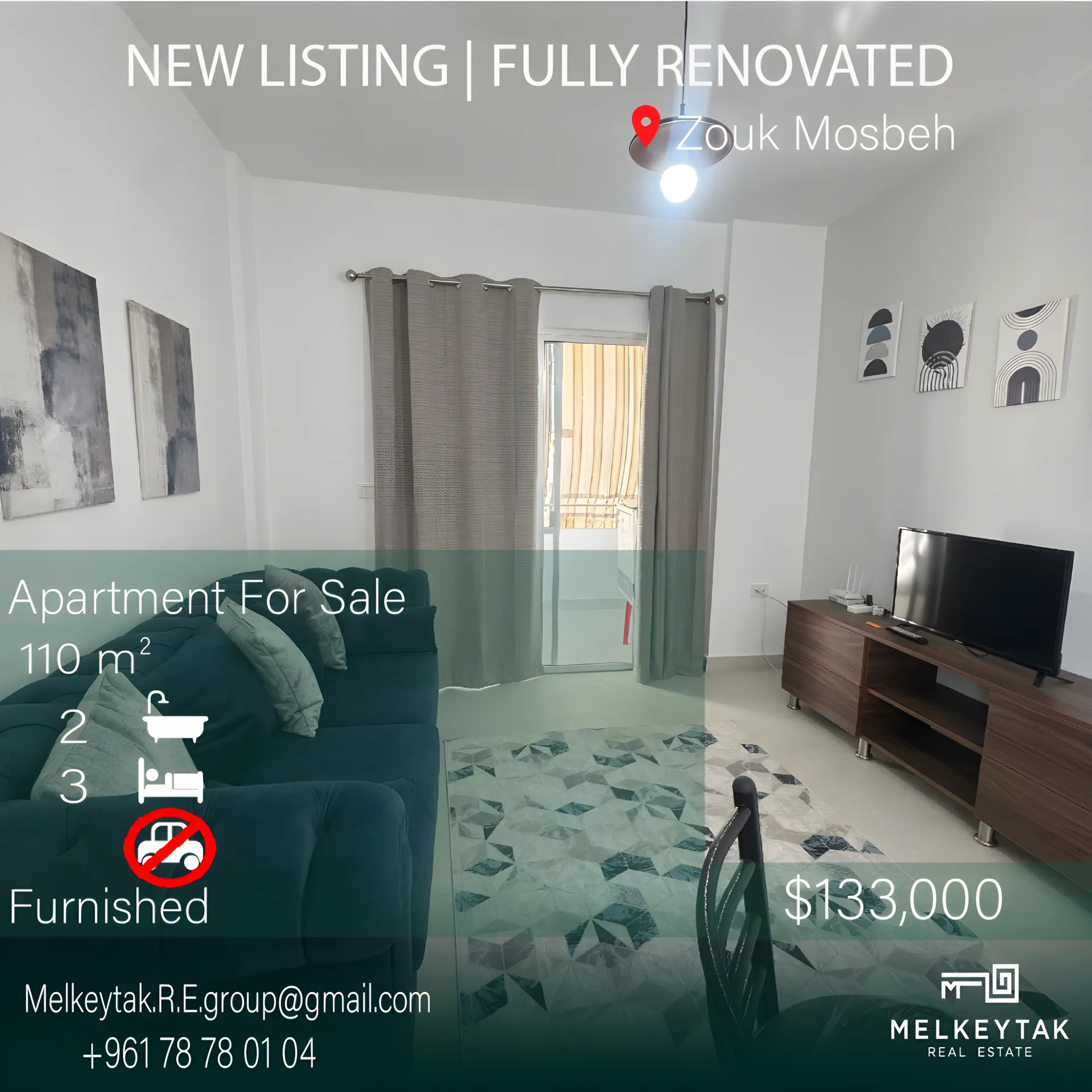 Apartment for sale in Zouk Mosbeh, Lebanon