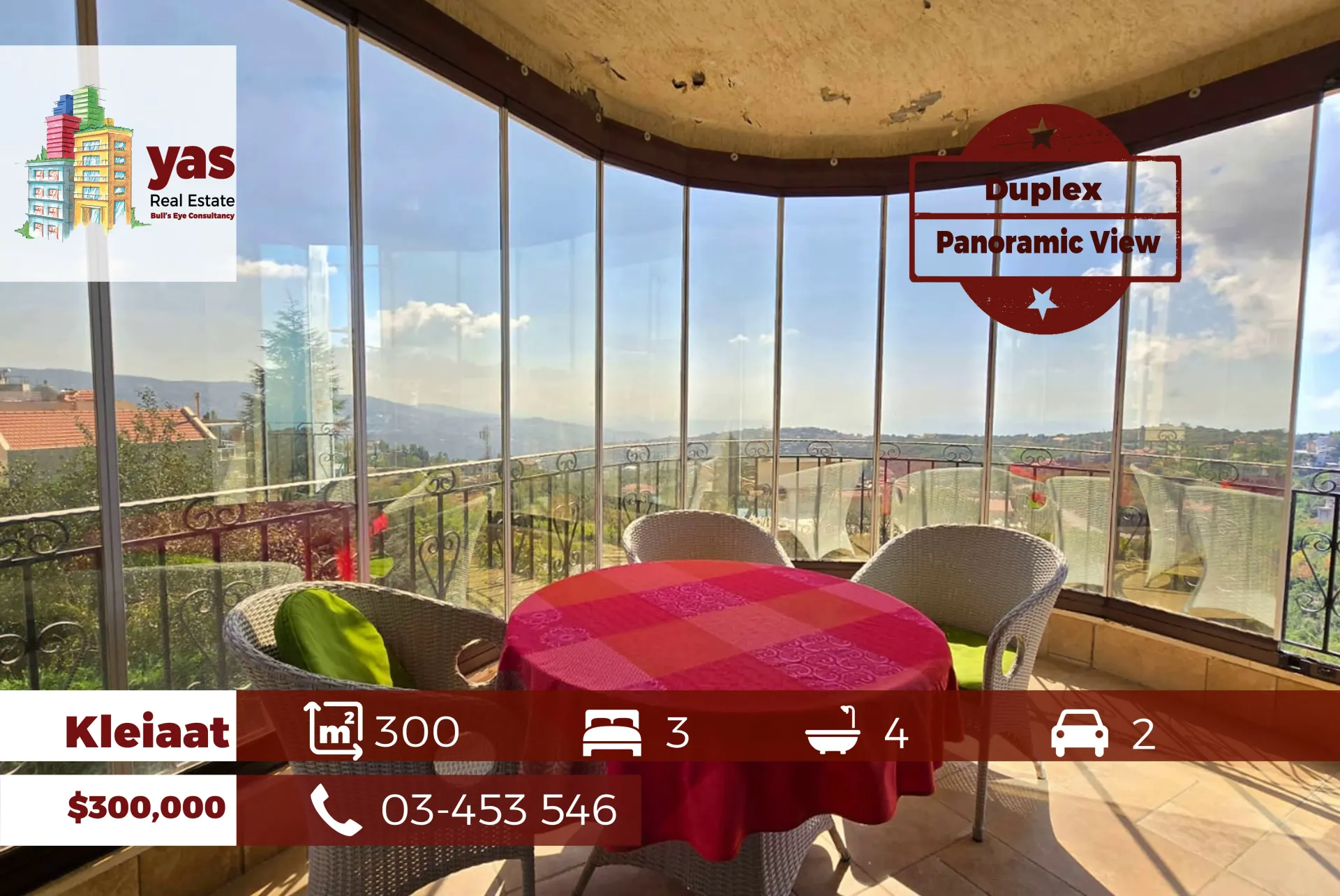 Apartment for Sale in Qleiat - 3 bed, 4 bath