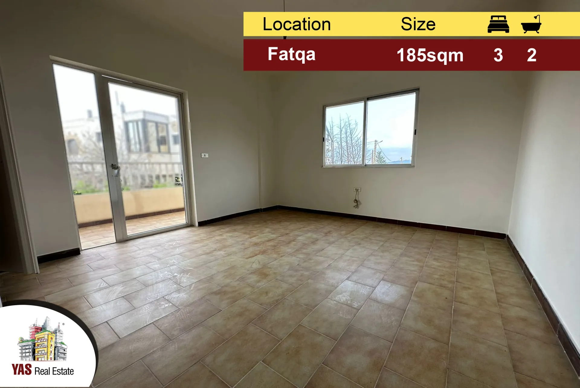 Apartment for Sale in Fatqa - 3 bed, 2 bath