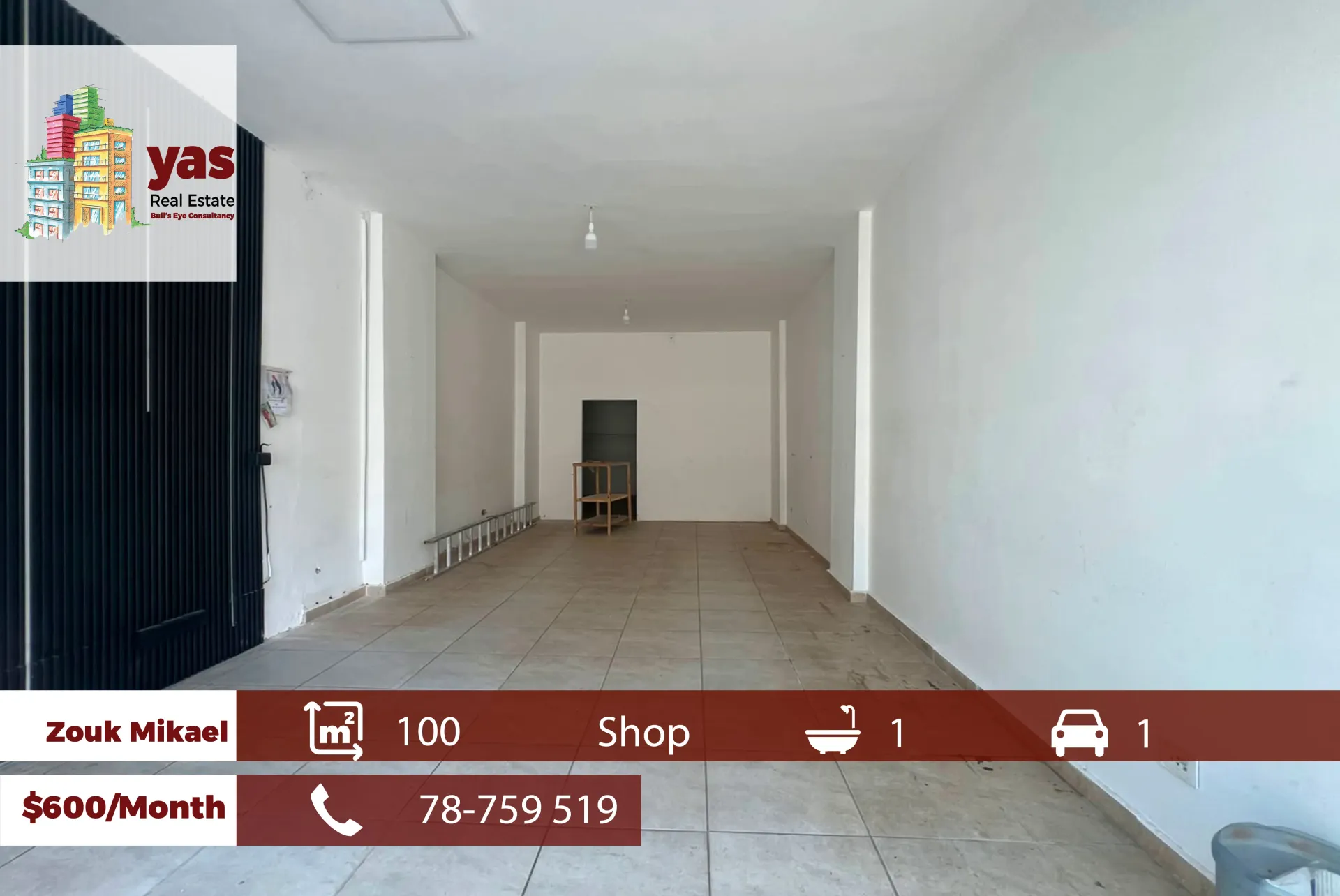 Shop for Rent in Zouk Mosbeh