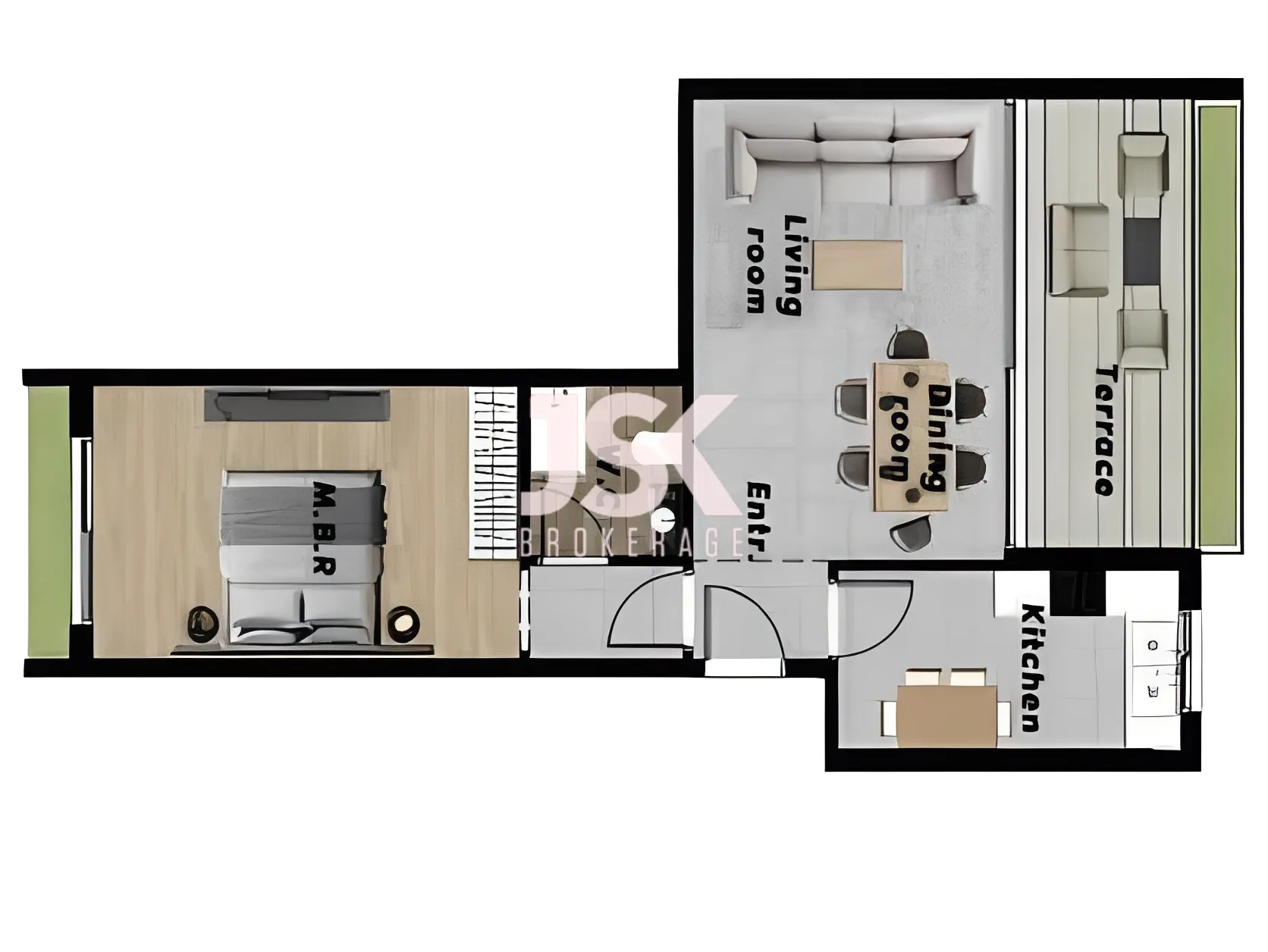 Apartment for Sale in Adliyeh, Beirut, Lebanon - 1 bed, 1 bath