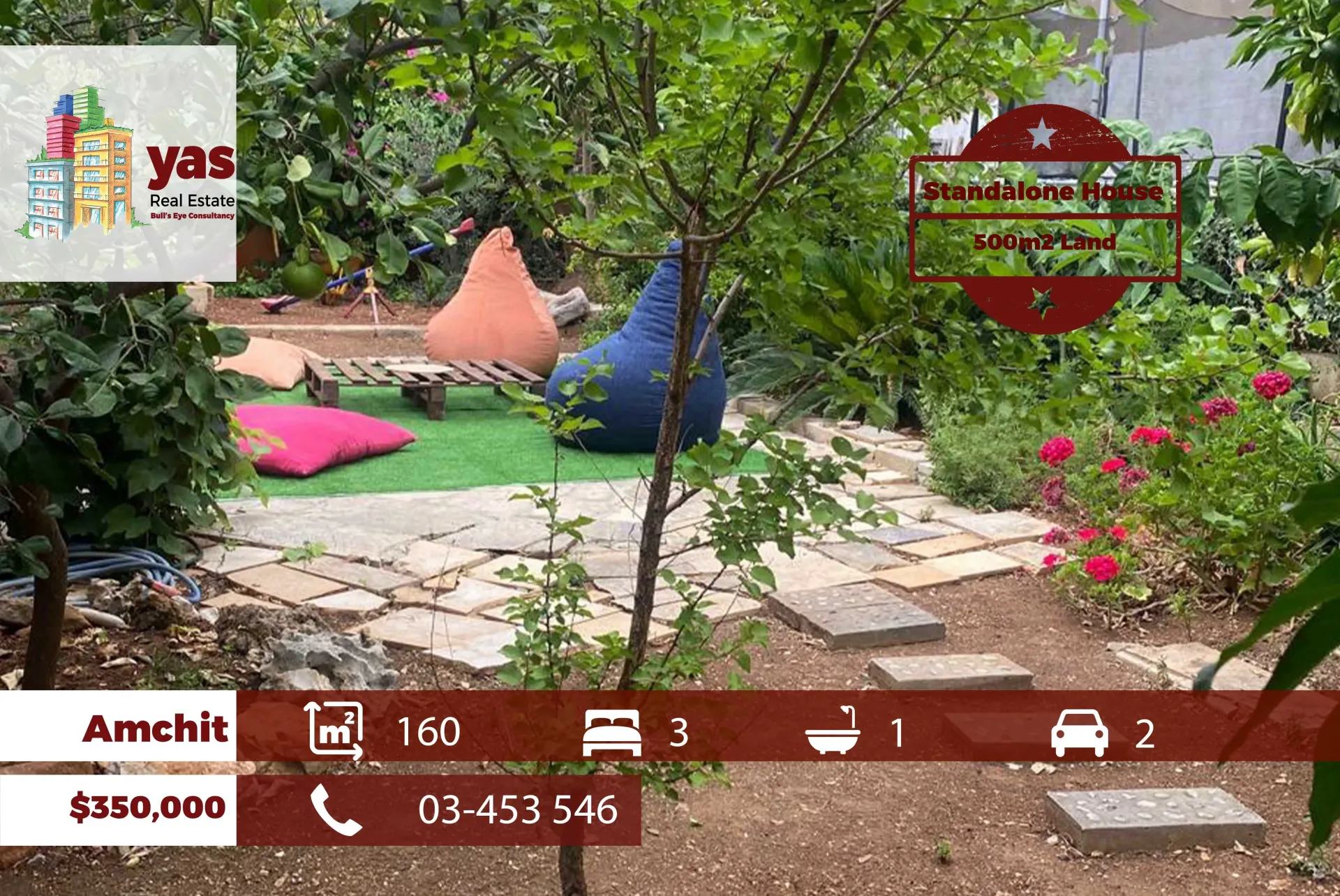 Apartment for Sale in Aamchit - 3 bed, 1 bath