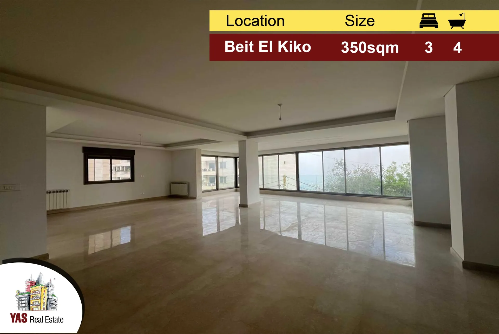 Apartment for Sale in Beit El Kekko - 3 bed, 4 bath