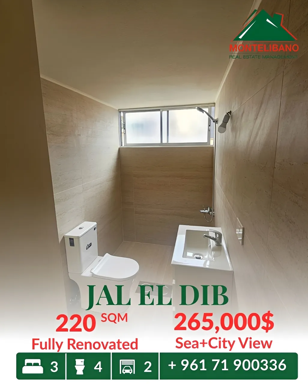 Apartment for sale in Jal El Dib