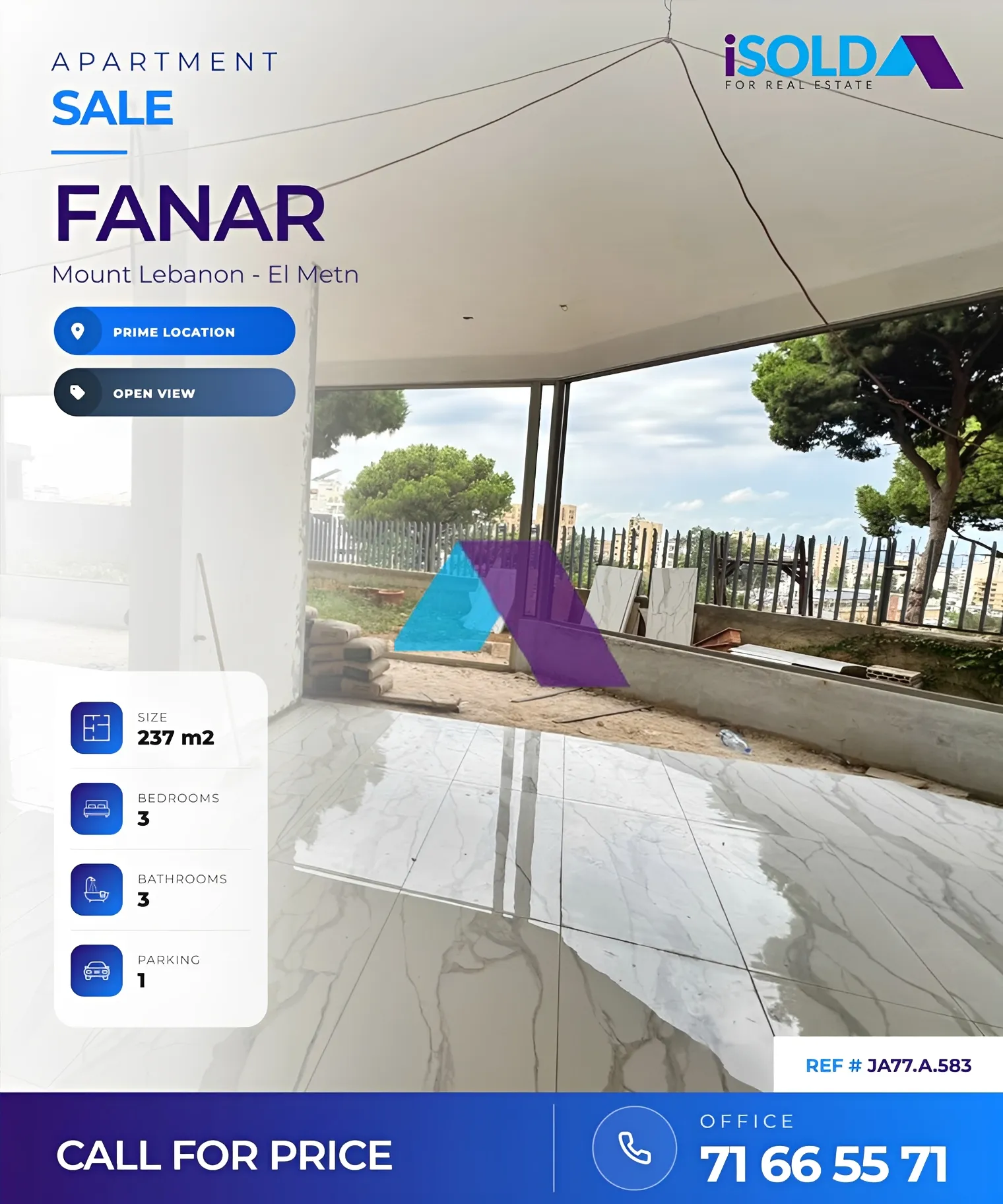 Apartment for sale in Fanar