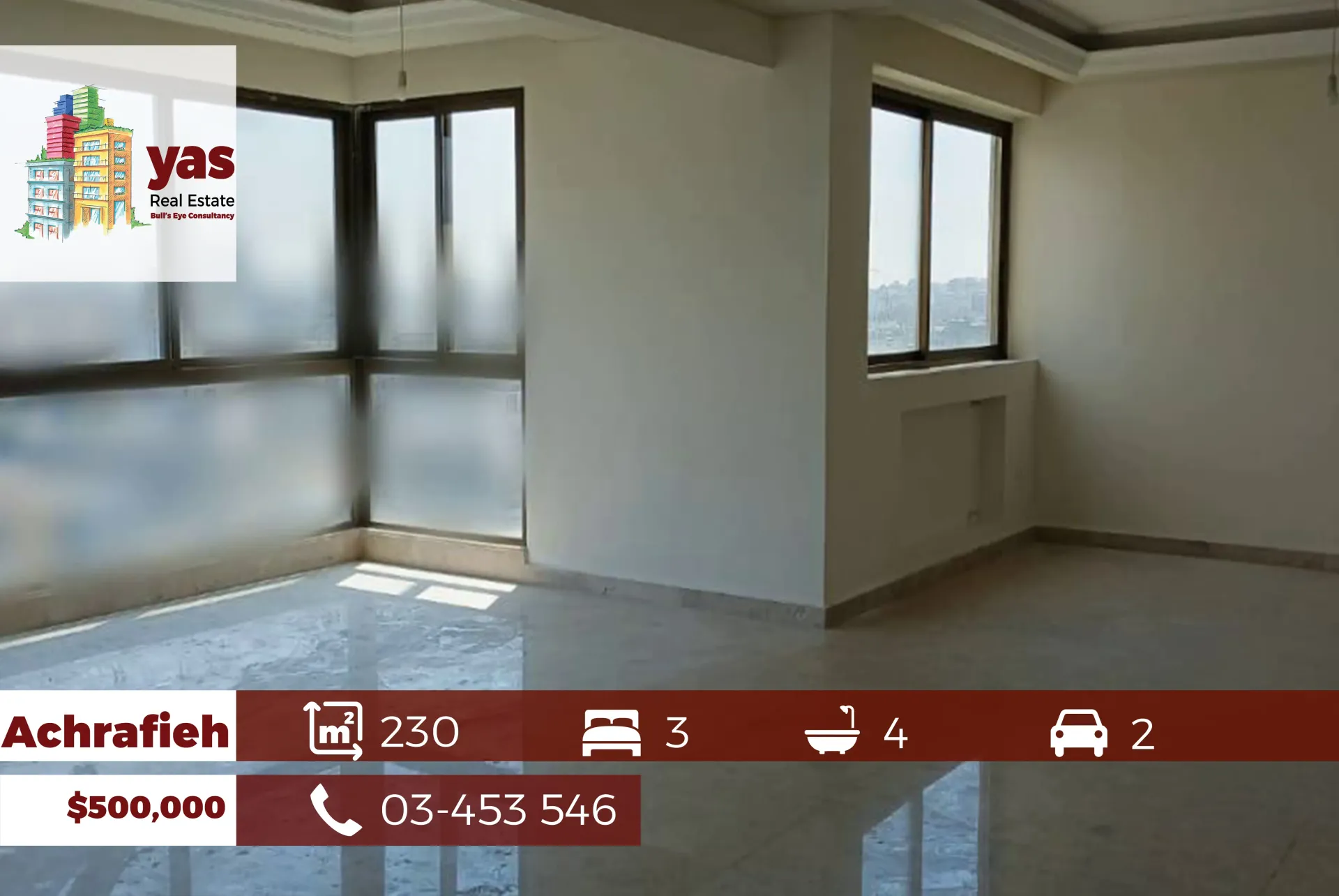 Apartment for Sale in Achrafieh