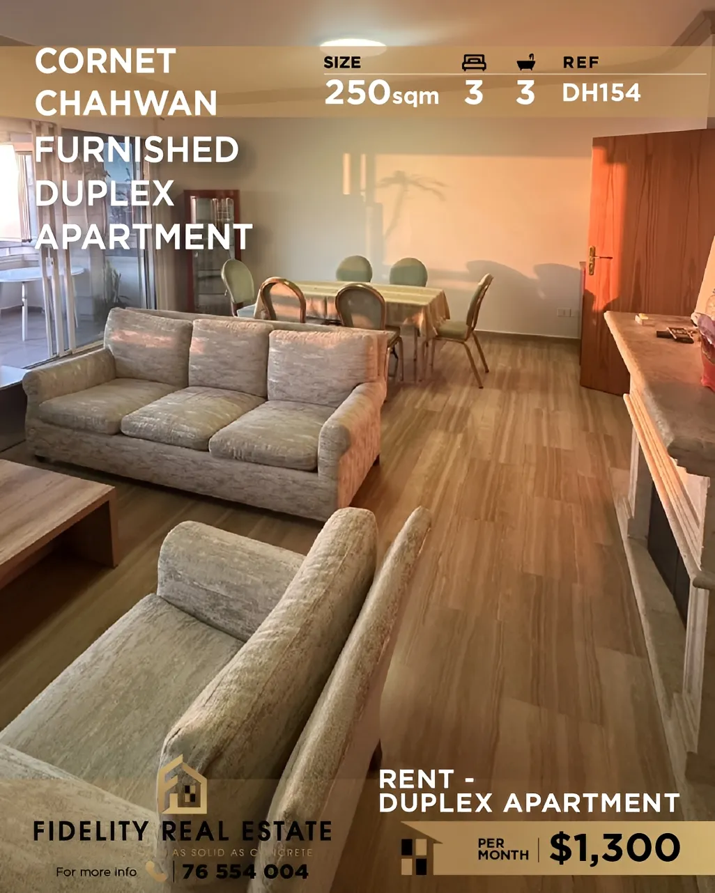 Duplex for rent in Cornet Chahwan, Lebanon