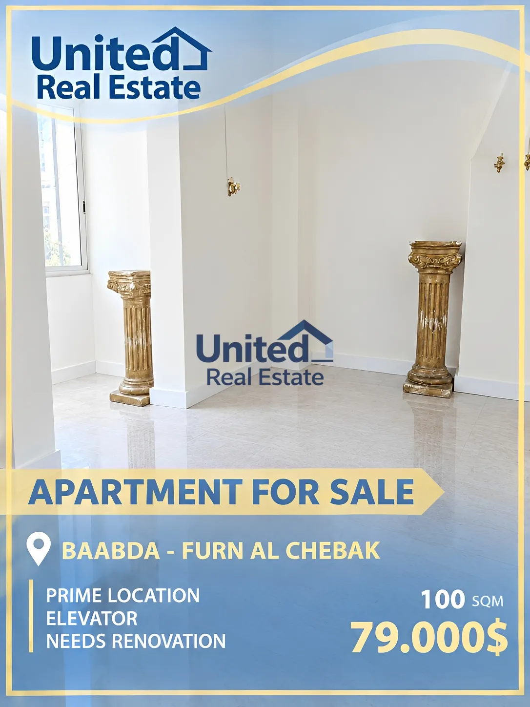 Apartment for sale in Forn El Chebbak