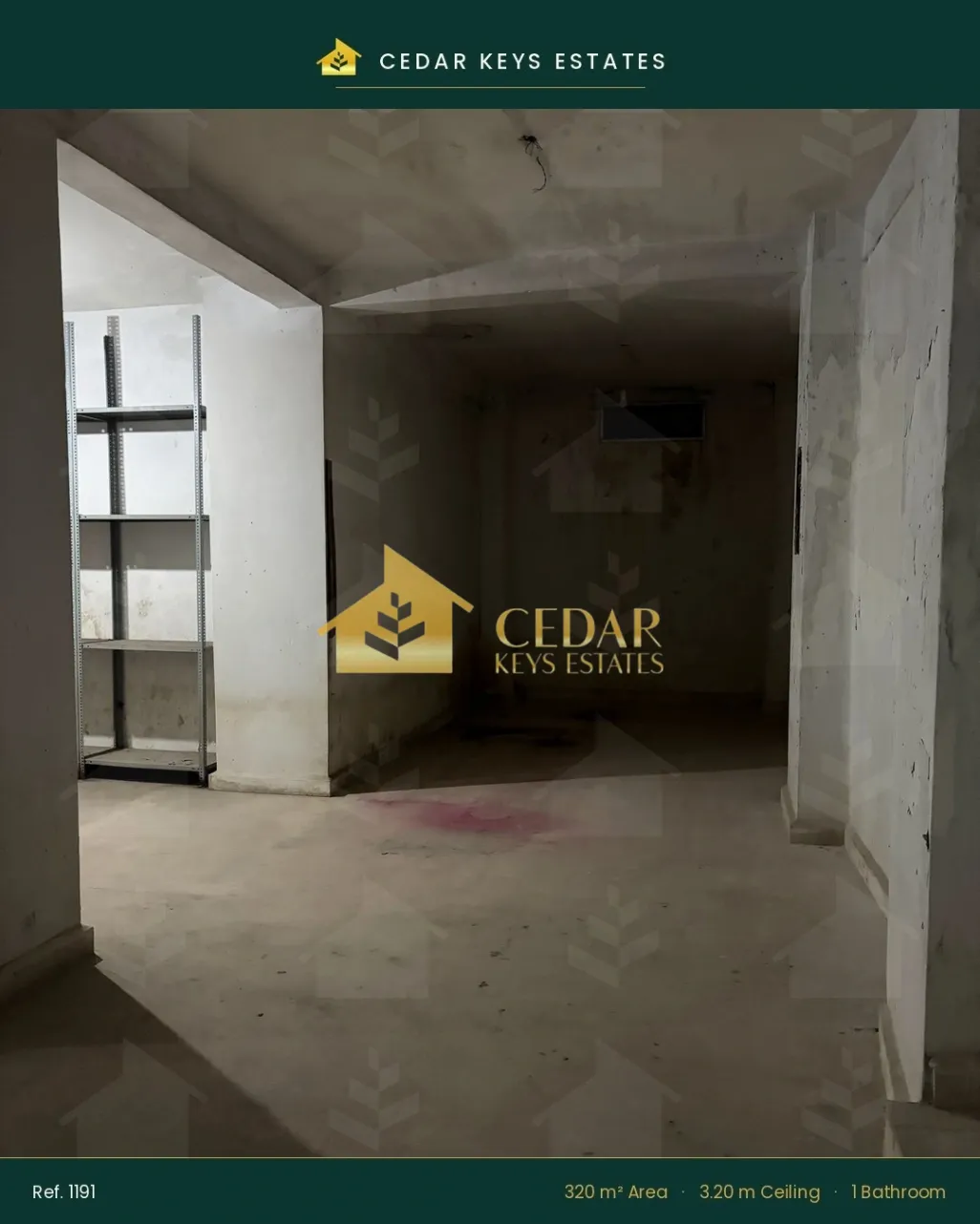 Warehouse for rent in Achrafieh, Beirut, Lebanon