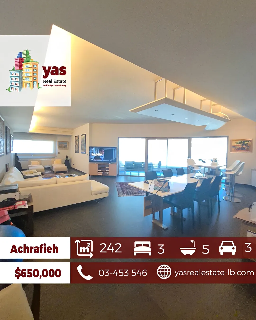 Apartment for Sale in Achrafieh