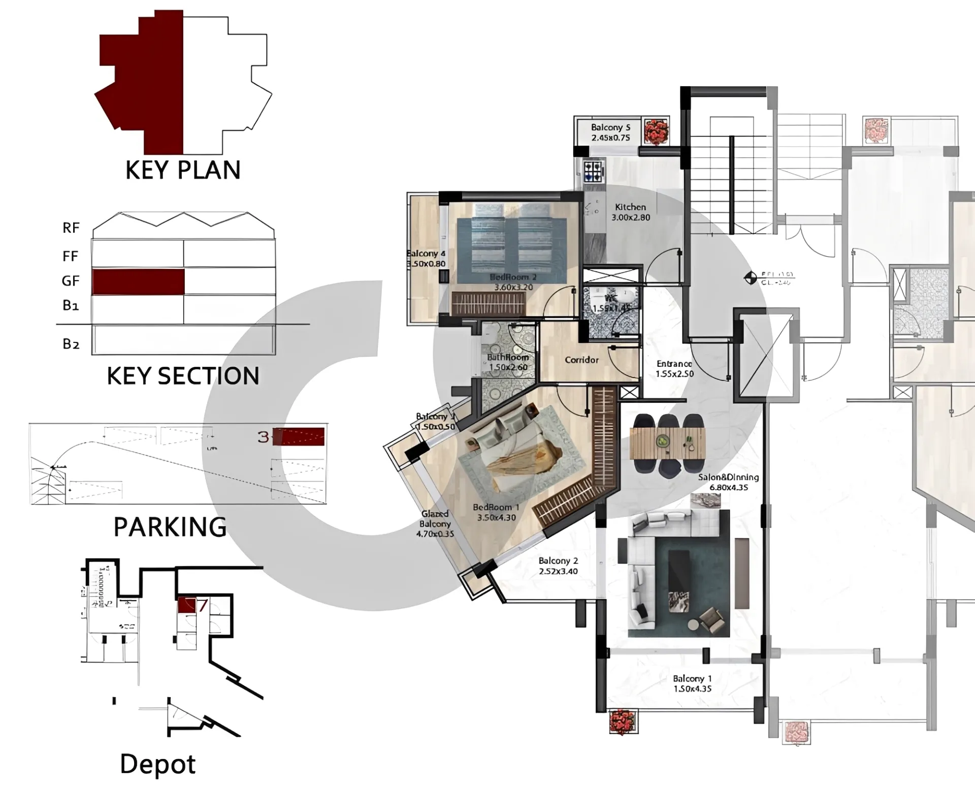 Apartment for Sale in Majdelyoun