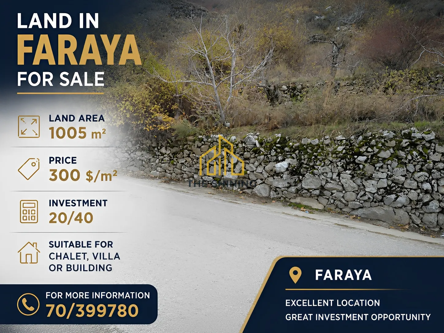 Land for sale in Faraya, lebanon