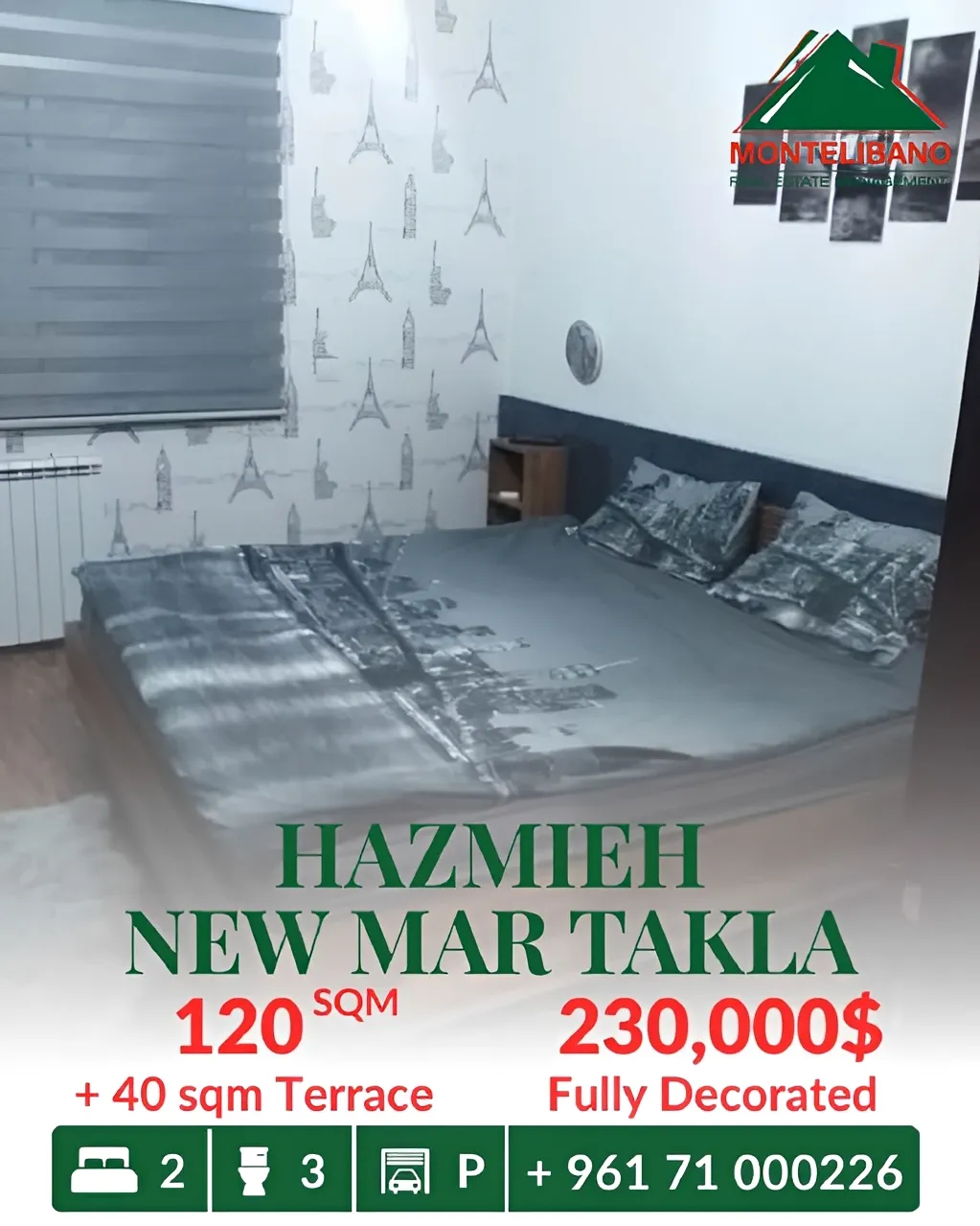 Apartment for sale in Hazmieh, Lebanon