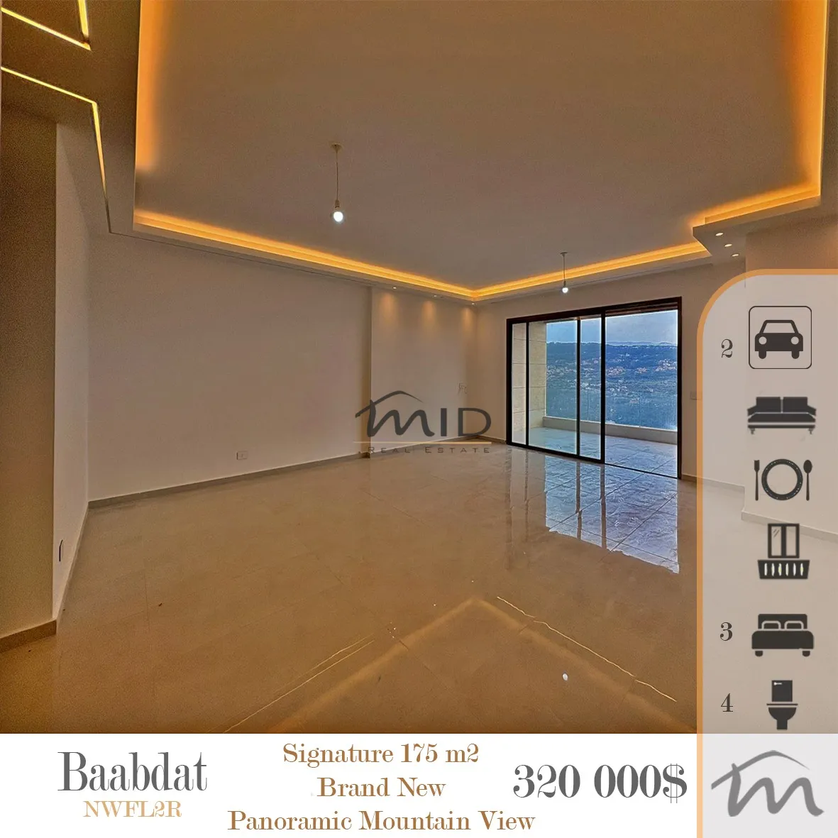 Apartment for sale in Baabdat, lebanon