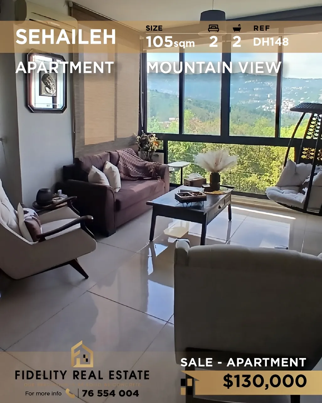 Apartment for sale in Sehayleh, Lebanon - 2 bed, 2 bath