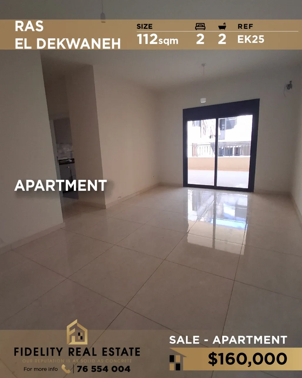 Apartment for sale in Dekwaneh, Lebanon