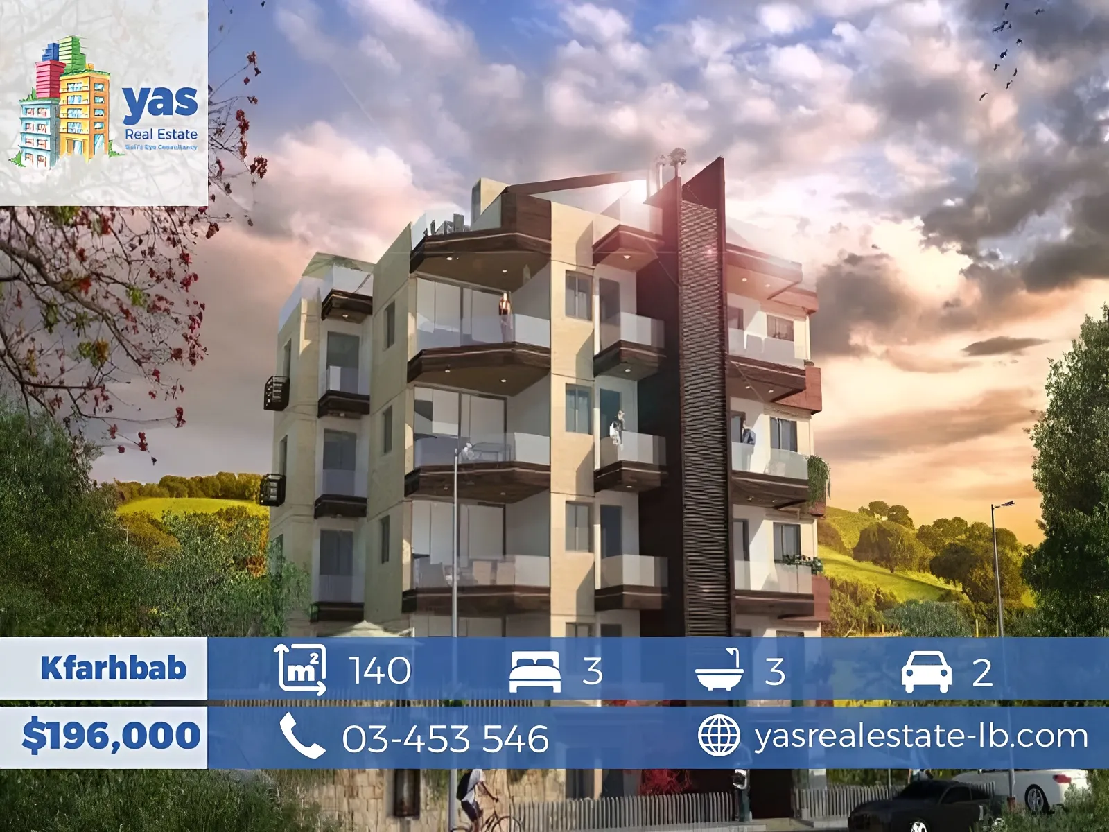 Apartment for Sale in Kfar Hbab