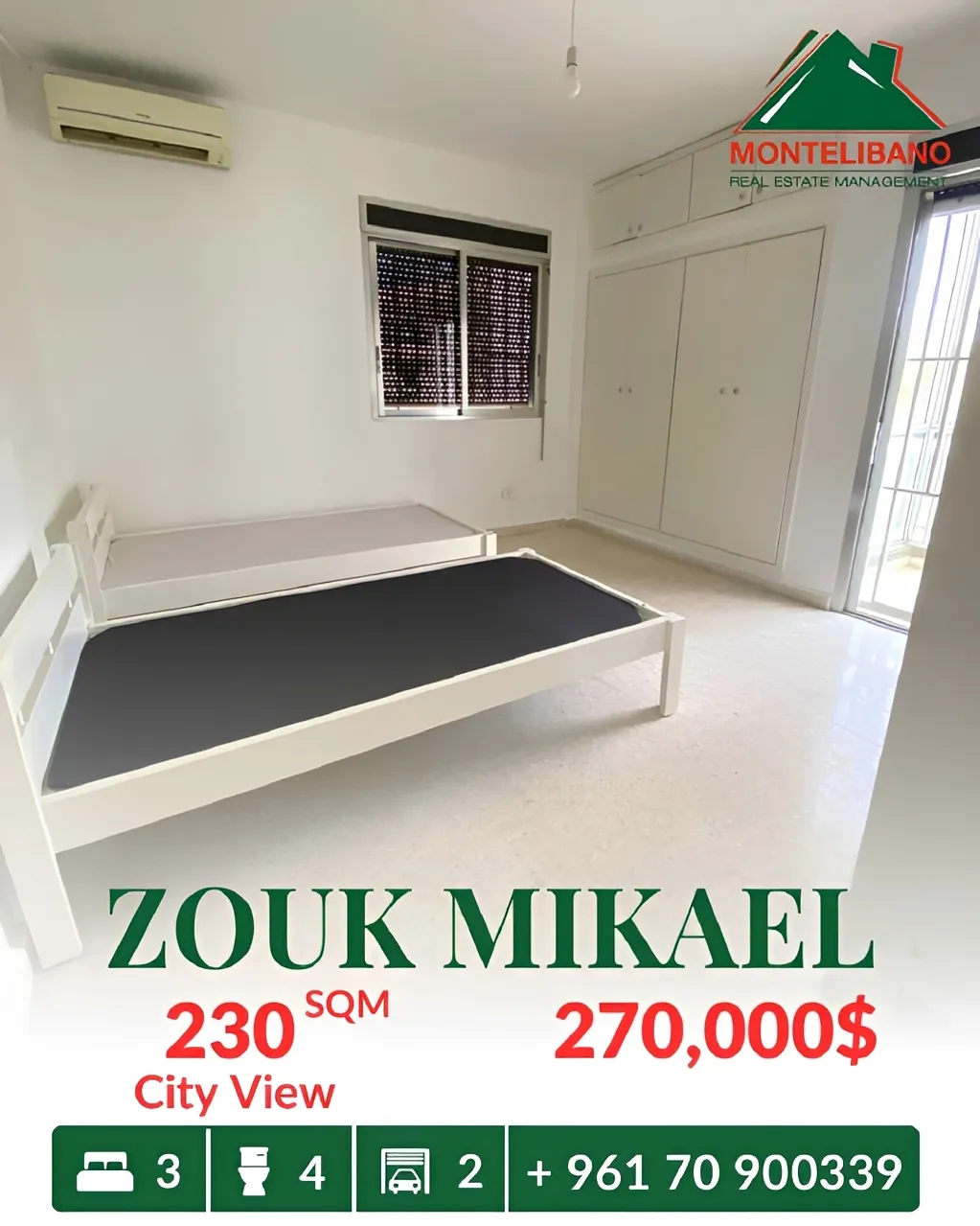 Apartment for sale in Zouk Mikael, Lebanon