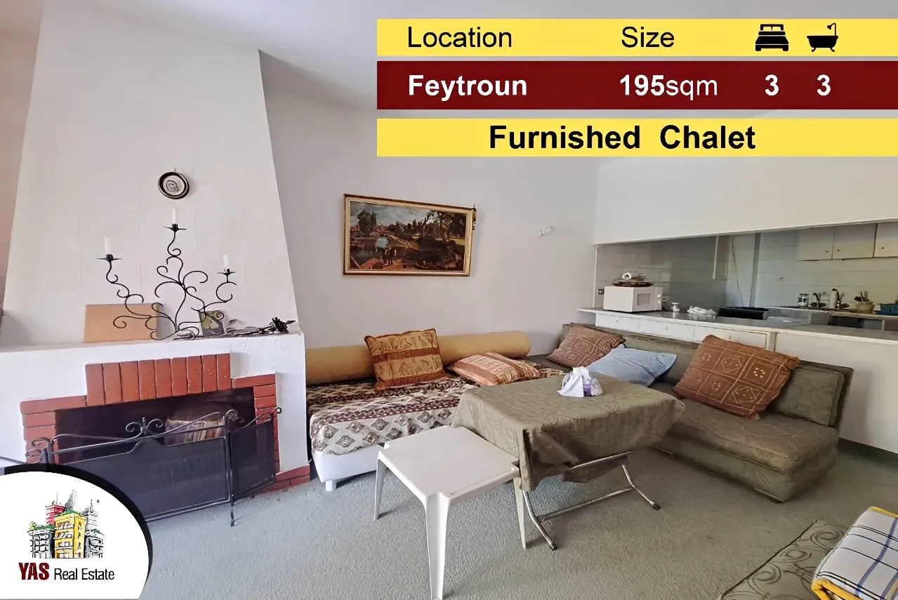 Chalet for Sale in Faytroun - 3 bed, 3 bath