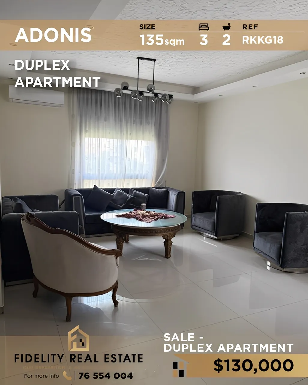 Duplex for Sale in Adonis Kesrouane, Lebanon - 3 bed, 2 bath