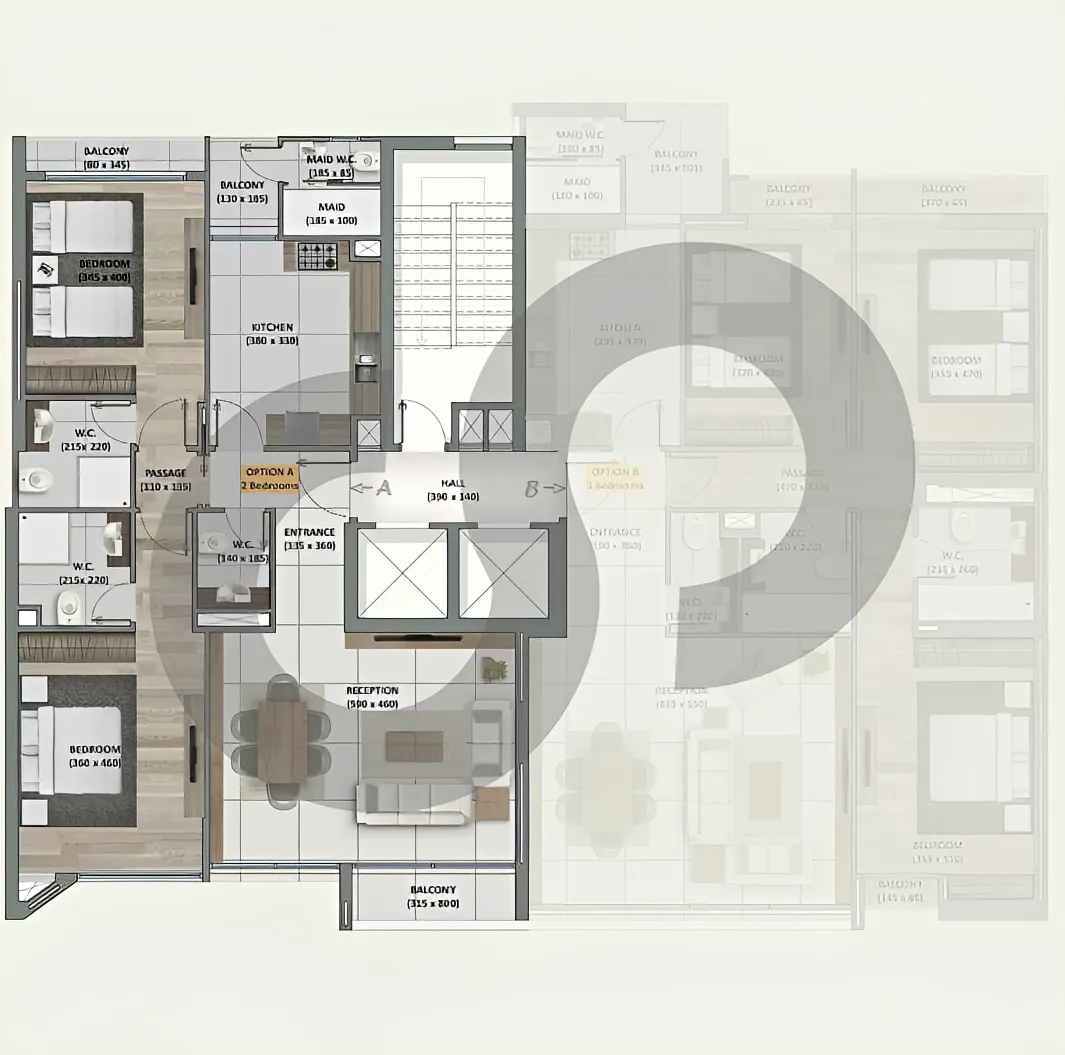Apartment for Sale in Ain El Remmaneh - 2 bed, 4 bath