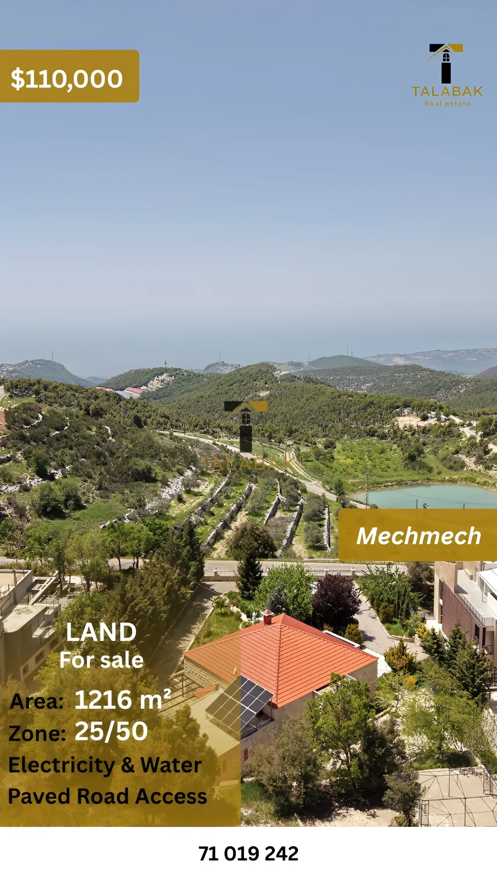 Residential Land for sale in Mechmech, Lebanon