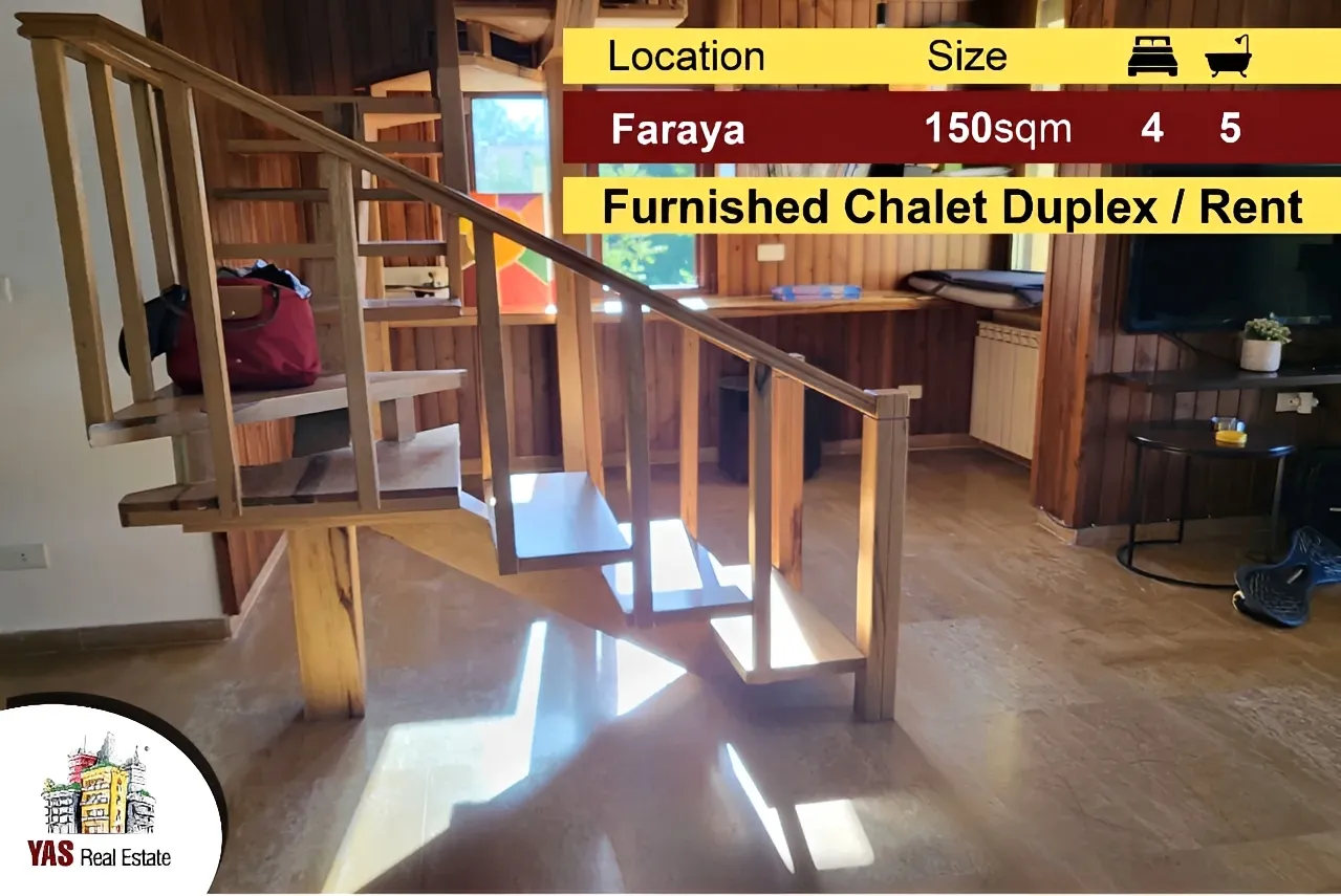 Chalet for rent in Faraya