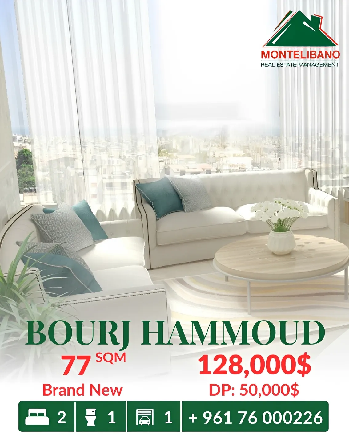 Apartment for sale in Bourj Hammoud