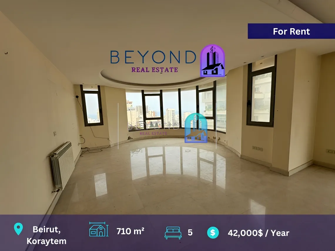 Duplex for rent in Kraytem, Beirut, Lebanon