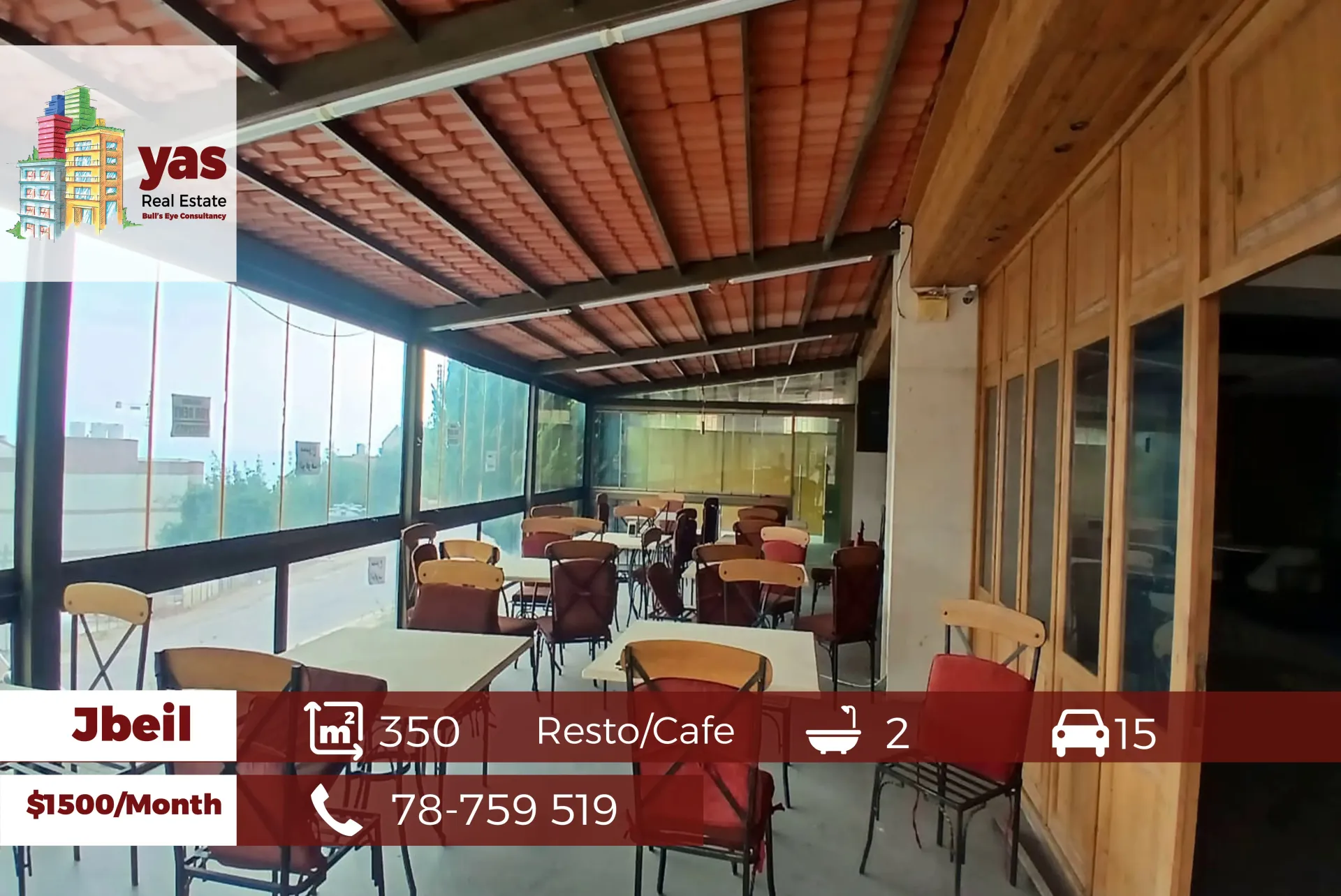 Restaurant for rent in Byblos