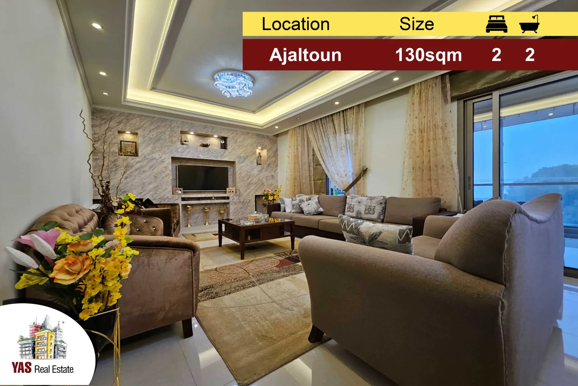 Apartment for Sale in Ajaltoun - 2 bed, 2 bath