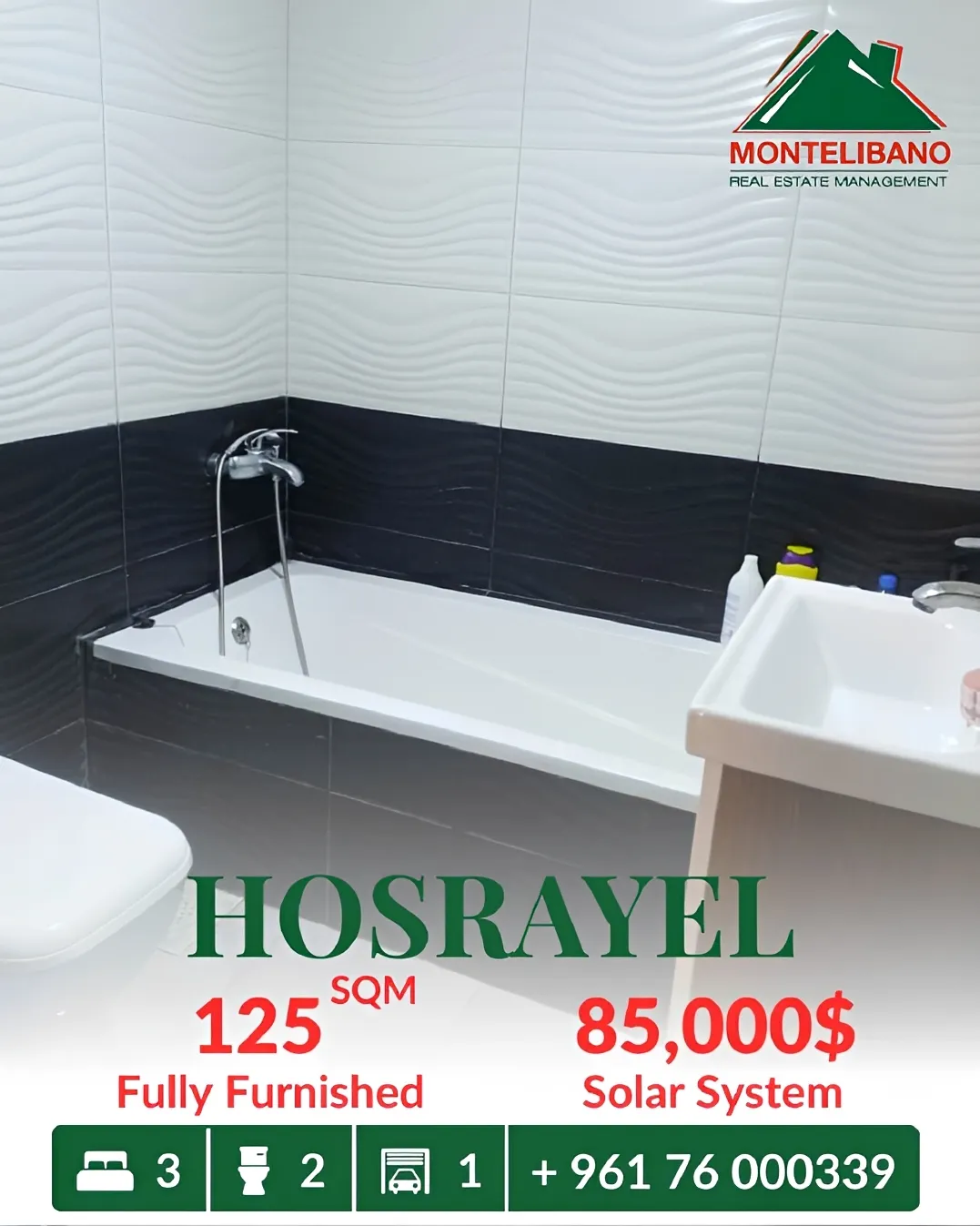 Apartment for sale in Hosrayel, Lebanon