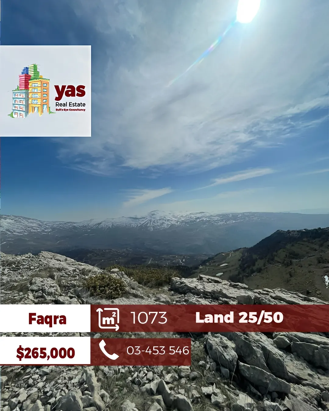 Land for Sale in Faqra