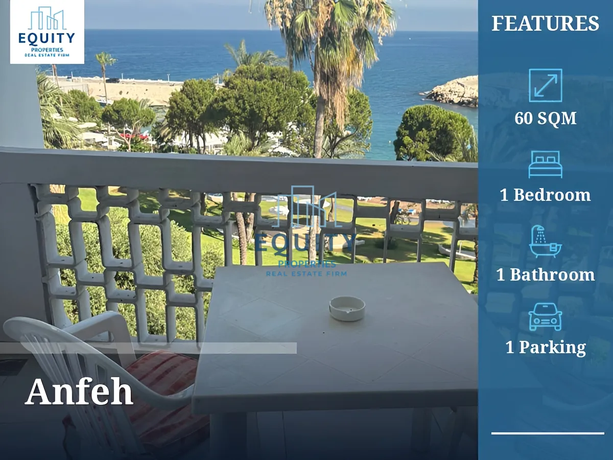 Apartment for rent in Anfeh - 1 bed, 1 bath
