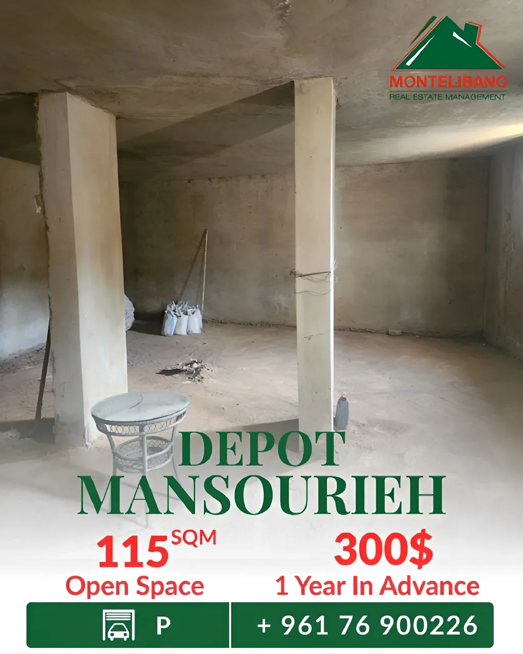 Warehouse for rent in Mansourieh, Lebanon