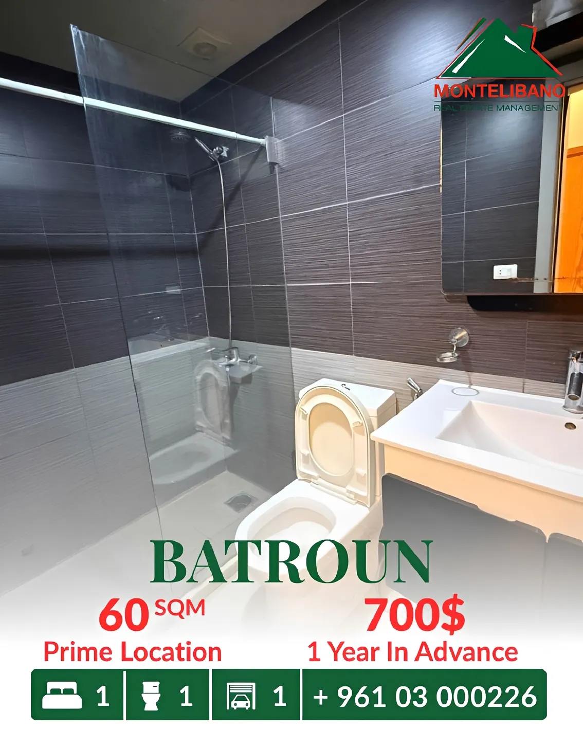 Apartment for rent in Batroun, Lebanon