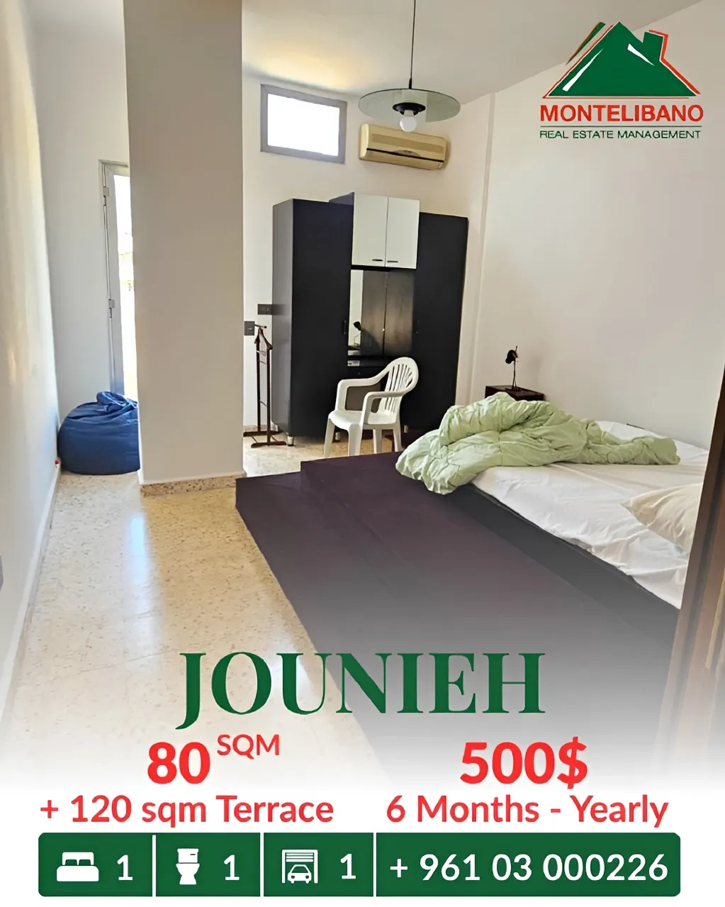Apartment for rent in Jounieh, Lebanon