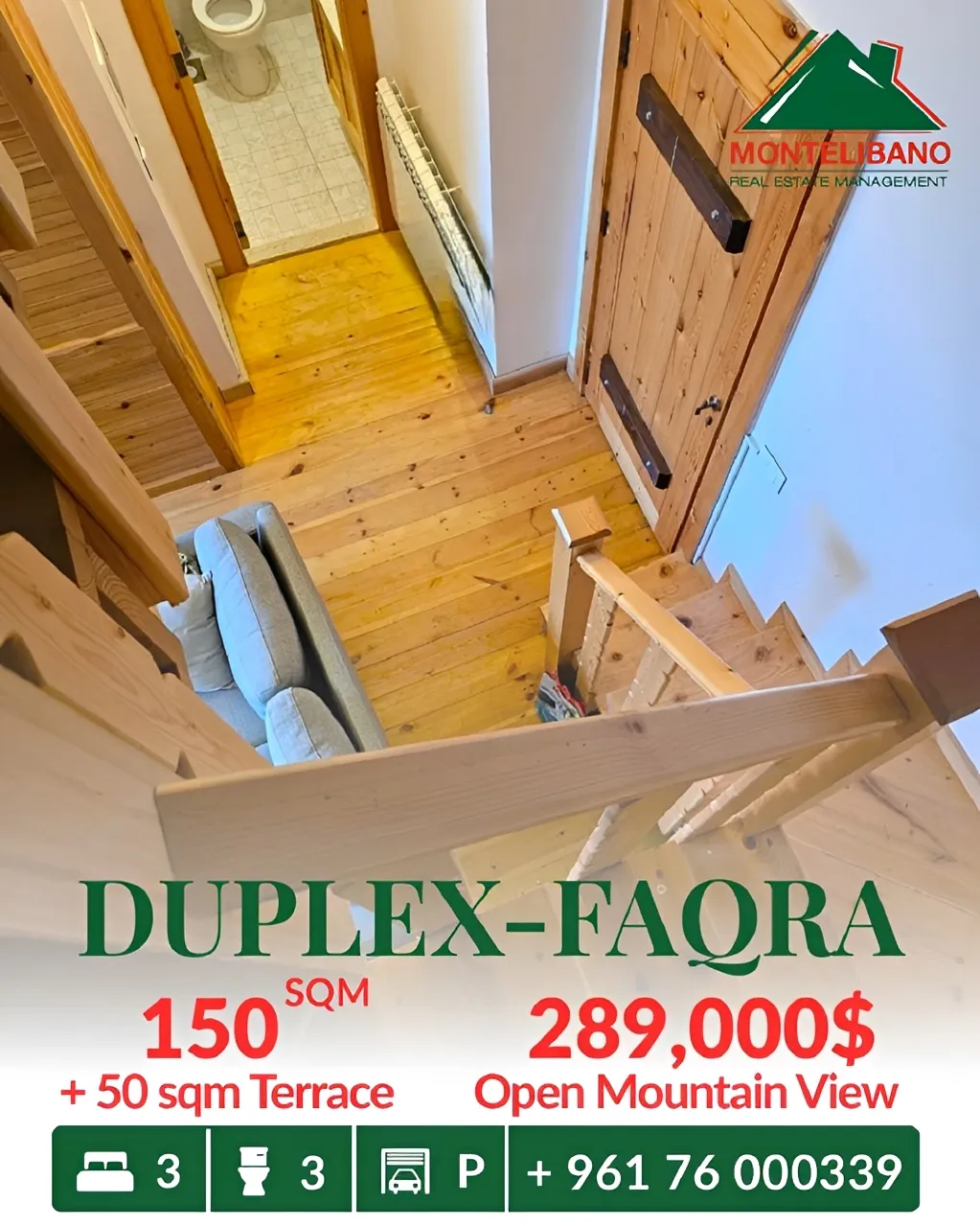 Duplex for sale in Faqra, Lebanon