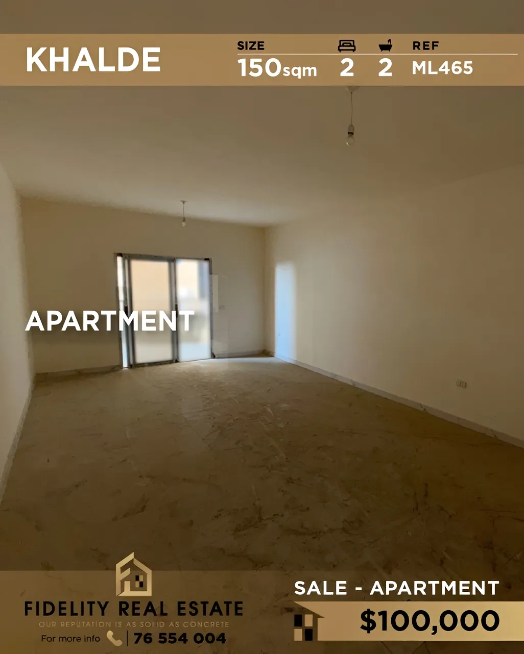 Apartment for sale in Khalde, Lebanon - 2 bed, 2 bath
