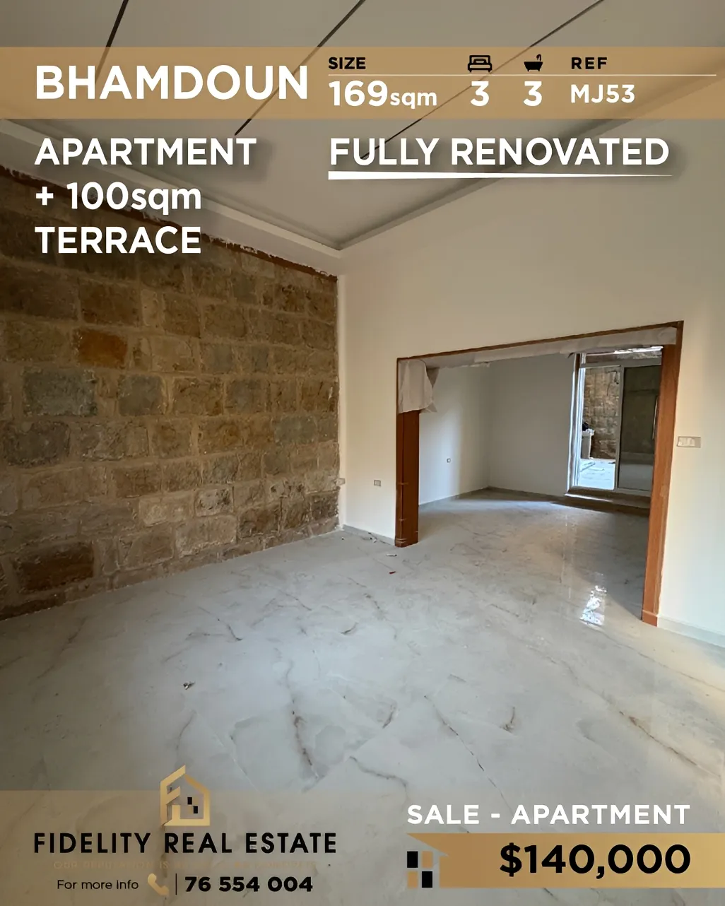 Apartment for sale in Bhamdoun, Lebanon - 3 bed, 3 bath
