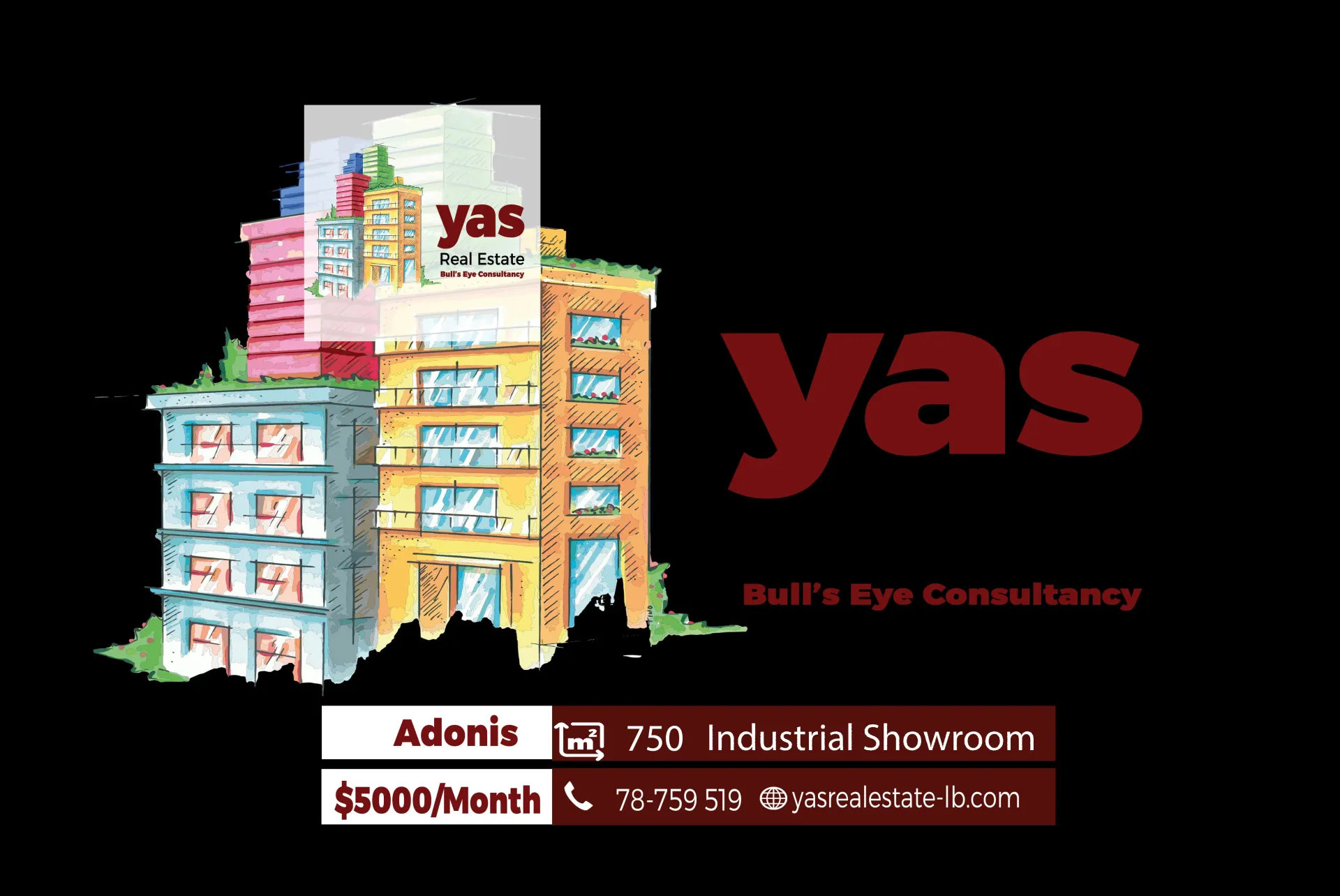 Showroom for rent in Adonis