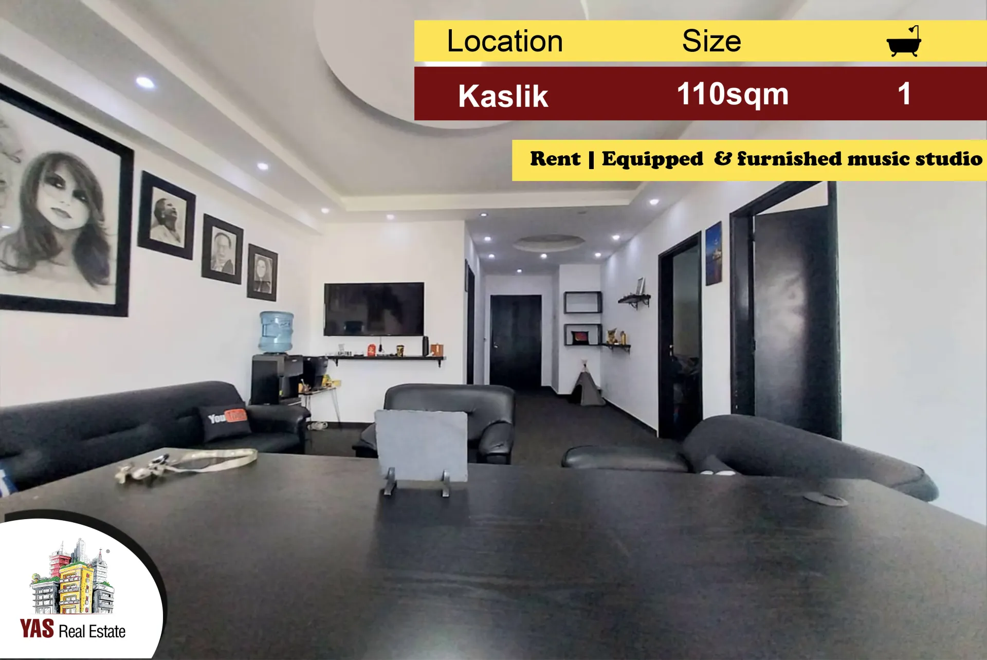 Apartment for Rent in Kaslik - 1 bath