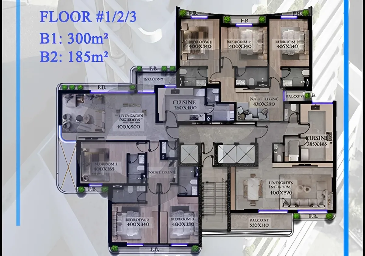 Apartment for Sale in Raoucheh, Beirut, Lebanon - 3 bed, 5 bath